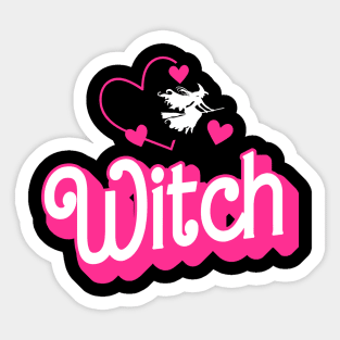 Funny Basic Witch Lazy Costume Girls Women Funny Halloween Sticker